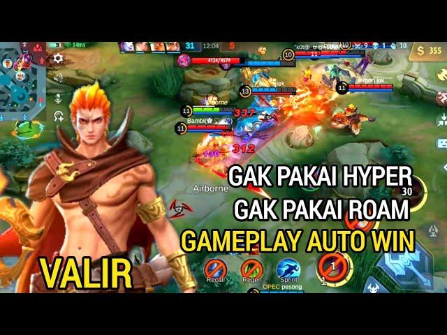 TANPA HYPER, VALIR GOOD GAME⁉️ BUILD VALIR TERSAKIT 2022|| GAMEPLAY VALIR - Mobile Legends