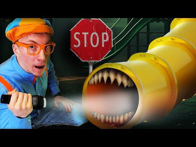 WHAT IS INSIDE of SLIDE EATER ? Slide EAT BLIPPI.EXE AT MY HOME!