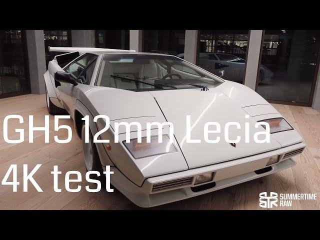 Panasonic GH5 Leica DG Summilux 12mm lens test slow motion 4K | Lamborghini