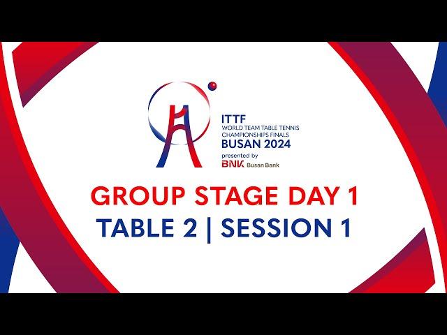 LIVE! | T2 | Day 1 | ITTF World Team Table Tennis Championships Finals Busan 2024 | CHN vs IND (F)