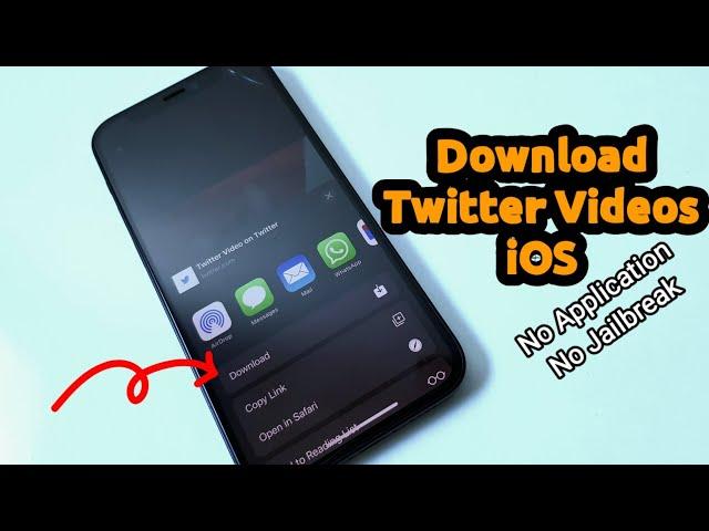 How to Download Twitter Videos without any App - No Jailbreak