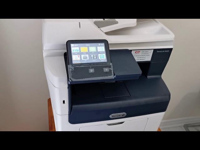 How to setup paper size on xerox b405