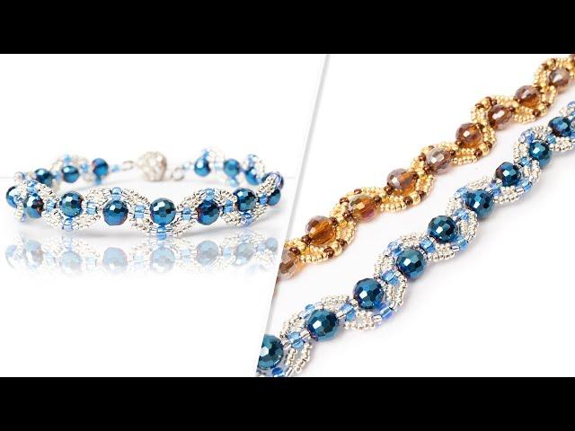 Twirling Disco Bracelet - DIY Jewelry Making Tutorial by PotomacBeads