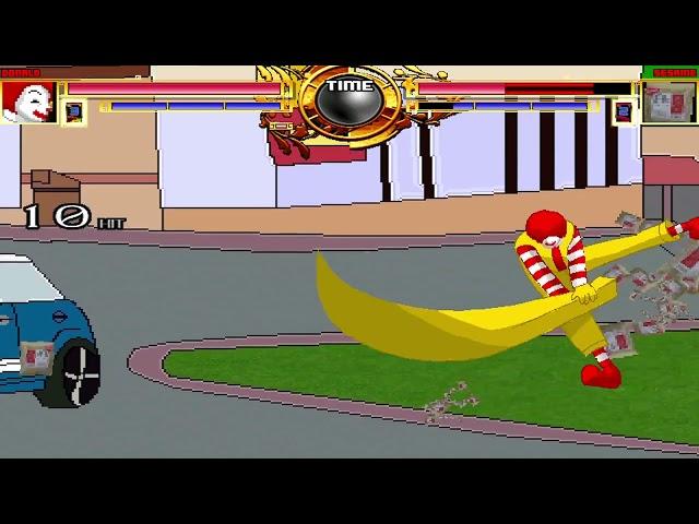 NICK54222 MUGEN: Ronald McDonald VS Sesame