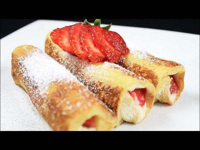 Strawberry French Toast Roll Ups