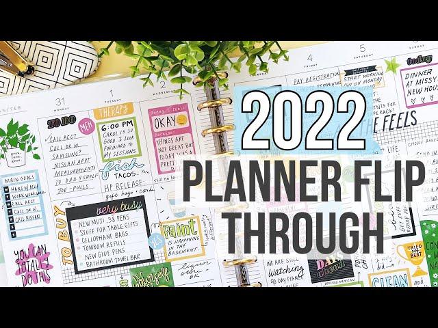 My 2022 Catchall Planner Flip Through - After the Pen in my Big Vertical Happy Planner + Real Talk