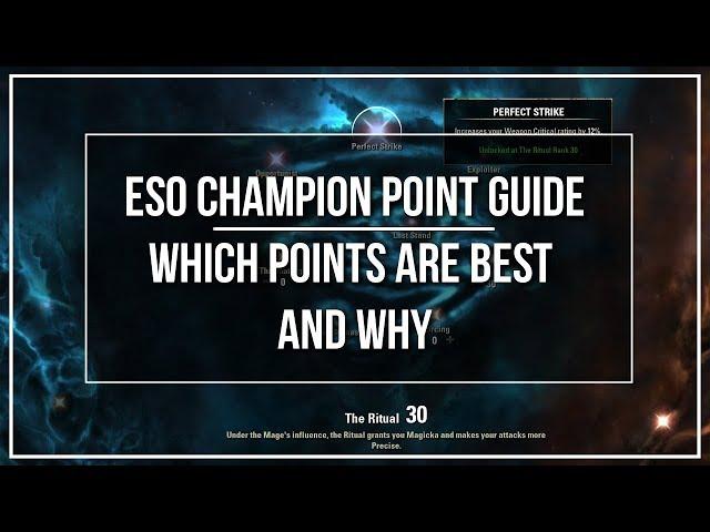 ESO Champion Point Guide - Which Points are the Best and Why