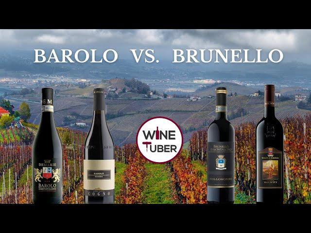 The difference between Barolo and Brunello di Montalcino | @WineTuber