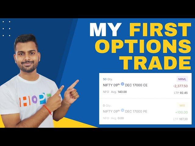 My First Options Trade || Utkarsh Verma