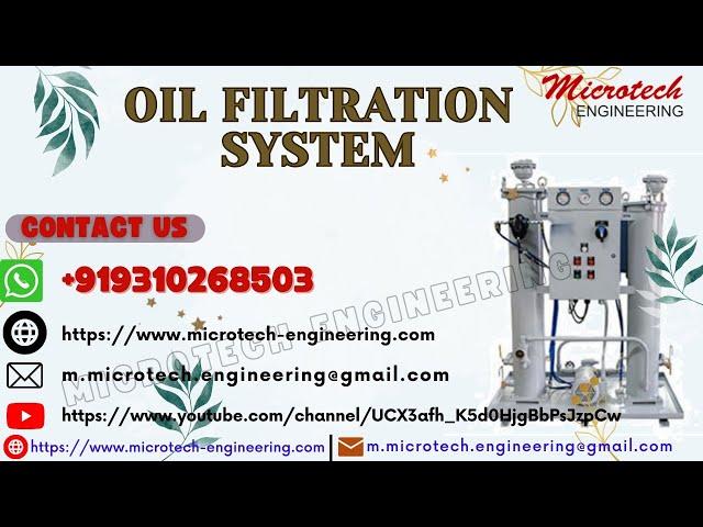 Oil Filtration System, Coconut Filtration System, Filter Process, Perfume Filtration System