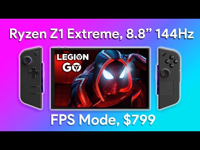 Lenovo Legion GO Major News Leak! Ryzen Z1  Extreme, 8.8” 144Hz $799