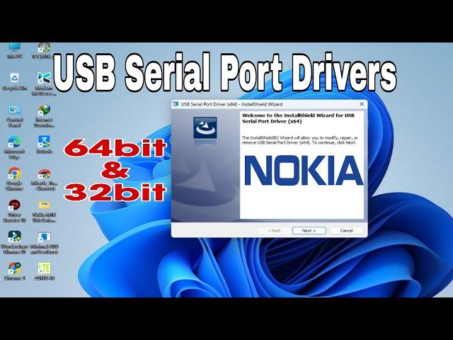 Install Nokia MTK USB Serial Port Driver 64bit & 32bit || Fix Nokia Unknown USB Port