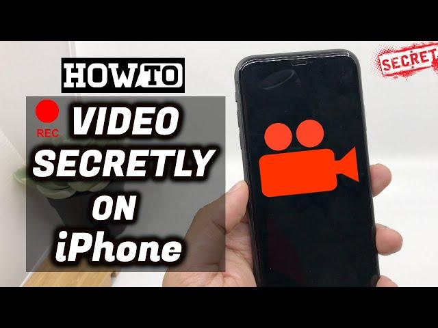 How to SECRETLY Record Videos on your iPhone with Screen OFF ? ( iPhone Hacks )