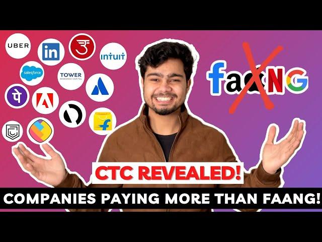 Companies paying more than FAANG!  | 15 Alternatives to FAANG  | CTC Breakup