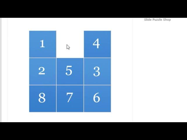 How to solve 8 pieces Sliding Puzzle