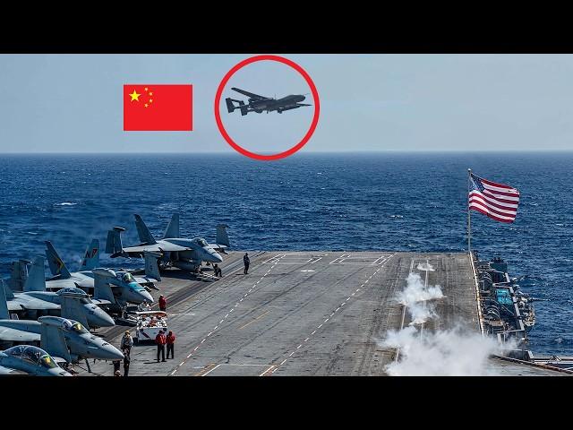 What Happens When US Navy SPOTS a Chinese Spy Drone Above Aircraft Carrier?