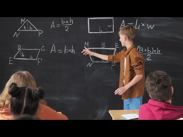 Free-to-Use Stock Footage of Child Solving Math Problem