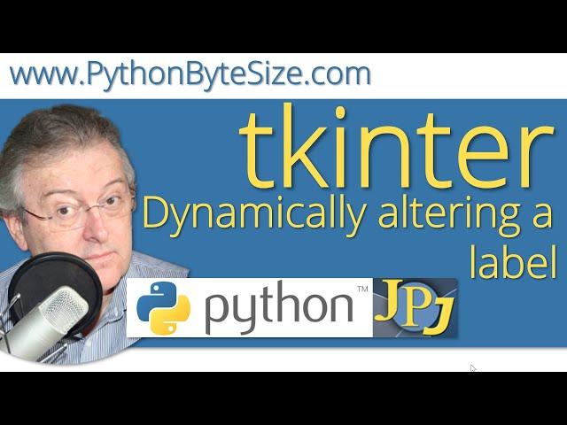 Dynamically altering a Python tkinter label