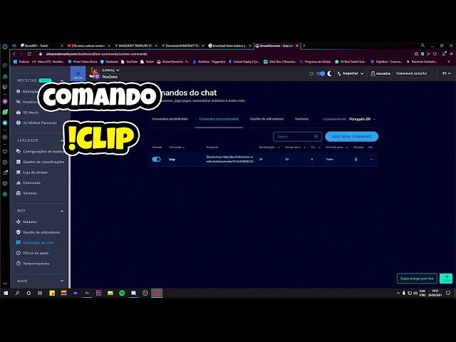 Tutorial como colocar Comando !clip na live da Twitch