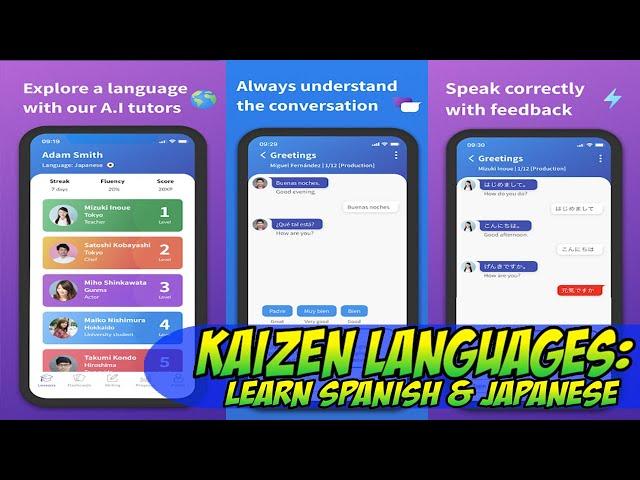 How To Use Kaizen Languages: Learn Spanish & Japanese Android APPS