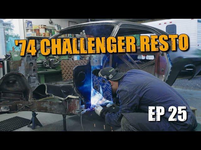 74 Dodge Challenger Restoration #25 - A POST PILLAR DOOR HINGE REPLACEMENT