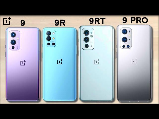 #OnePlus9series | 9RT VS OnePlus 9R VS OnePlus 9 VS OnePlus 9 Pro | Full Comparison