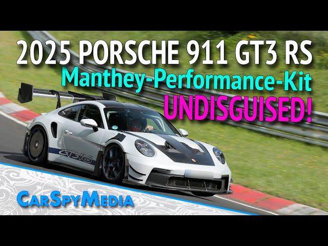 2025 Porsche 911 GT3 RS 992 Manthey-Performance-Kit Caught Testing Undisguised At The Nürburgring