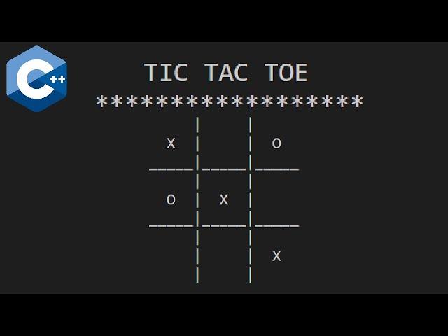 C++ TIC TAC TOE game for beginners ⭕