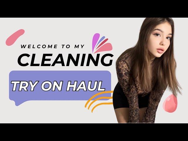 Transparent try on haul Inspection in the house Body art suit Try on haul