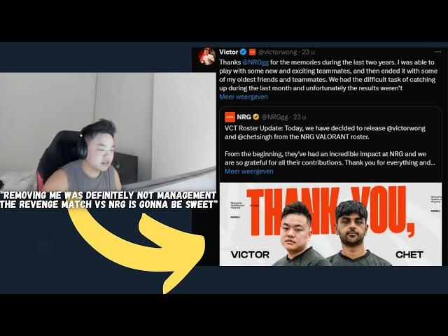 Victor Speaks on NRG Dropping Him ''it was definitely NOT a Management Decision''