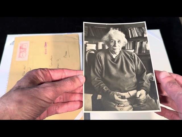 ALBERT EINSTEIN - Beautiful, expressive signed photograph by Frederick Plaut