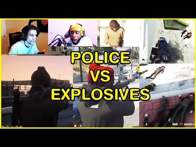 PD eat Explosives for 9 minutes straight | gta rp nopixel