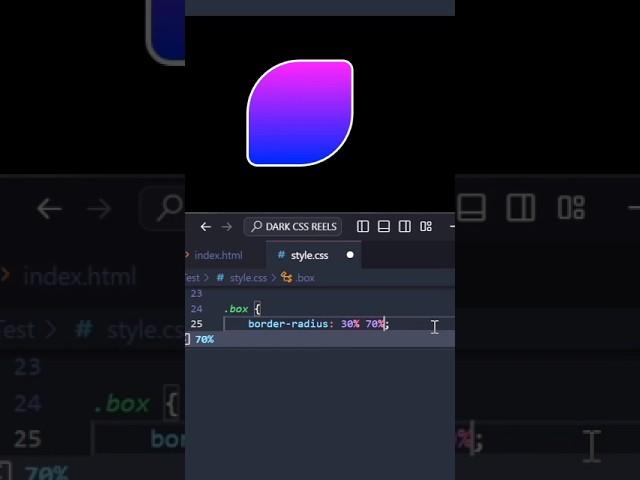 css border property | css border radius| html css video | coding tricks #htmlcss #shorts #coding