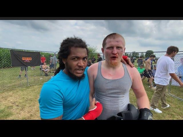 Guys From Chicago and Gary Indiana Meet up in the Backyard To FIGHT!