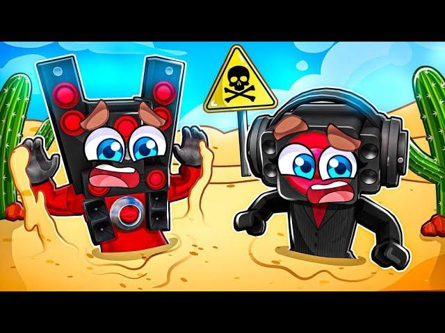 Can TITAN Speaker Man & Woman ESCAPE ALL QUICKSAND TRAPS in Roblox?