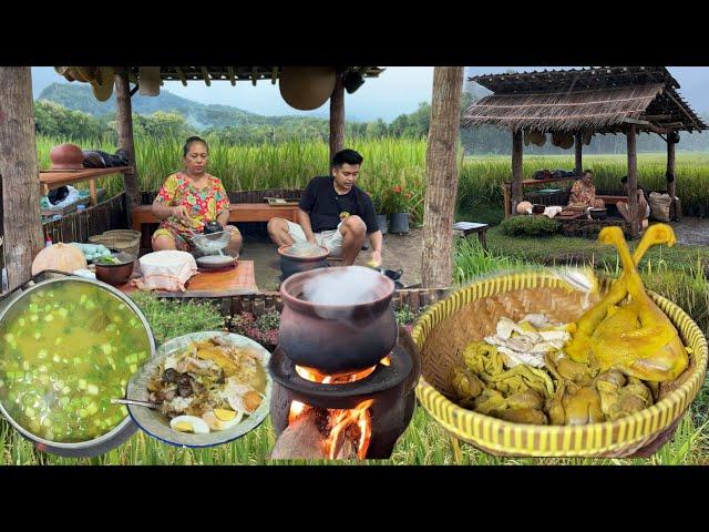 SOTO LAMONGAN RECIPE BANUNG STYLE || COOKING WITH BMAS || KITCHEN IN THE MIDDLE OF RICE FIELDS WI...