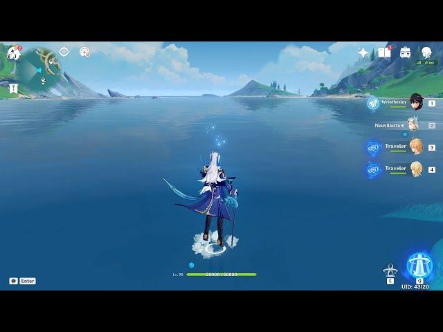 Neuvillette can actually walk on water like Kokomi