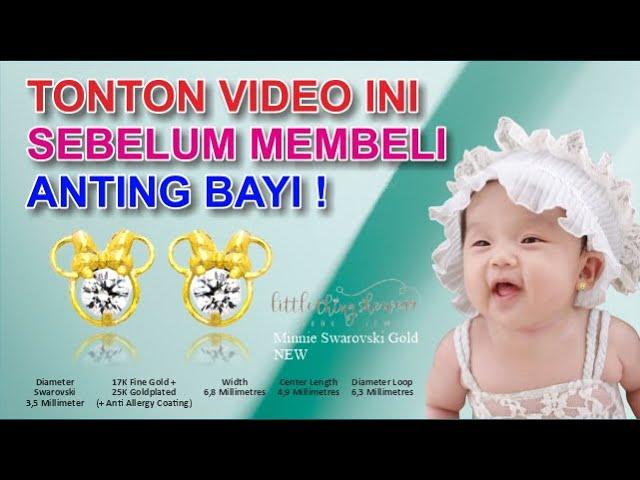 Review Anting Bayi Aman dan Anti Lepas | Anting Toge Littlethingshewear Minnie Series