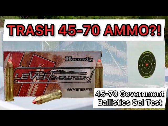 45-70 Hornady LeverEvolution 325 grain FTX LONG RANGE LEVER ACTION AMMO Review & Ballistics Gel Test