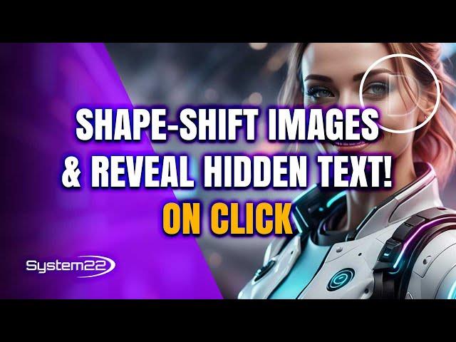 Divi Theme Mastery: Click to Shape-Shift Images and Discover Hidden Text!