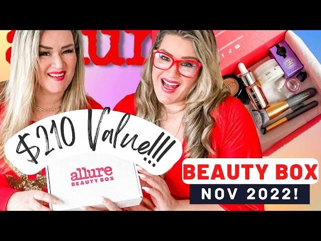  Allure Beauty Box November 2022 Unboxing!  Glow Up Twins