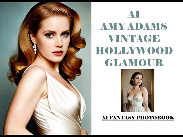 AI Amy Adams Vintage Hollywood Glamour PhotoBook