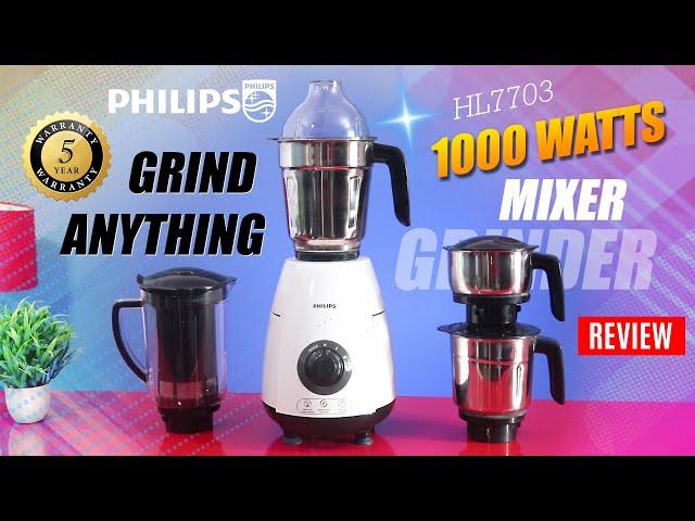 Best Heavy duty 1000 watt mixer grinder PHILIPS HL7703 Review | Best Mixer Grinder In India 2024