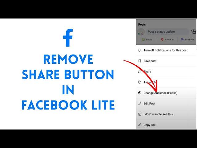 How to Remove Share Button in Facebook Lite 2024 (EASY!) | Disable Share Option in FB Lite