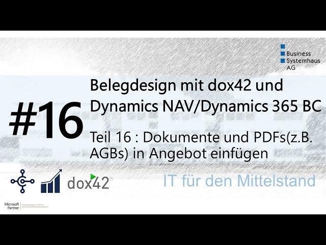 Dynamics NAV/Dynamics 365 BC Design Hack - Dokumente/PDFs in Angebot einfügen