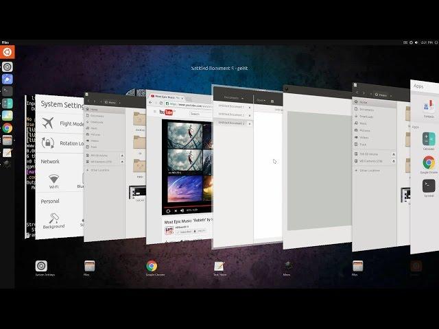 Ubuntu Unity 8 - App Switcher  | Oct 30