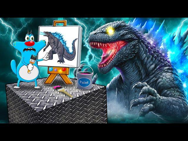 "Godzilla vs. Art: Quick Draw Chaos in Roblox!" With Oggy And Jack