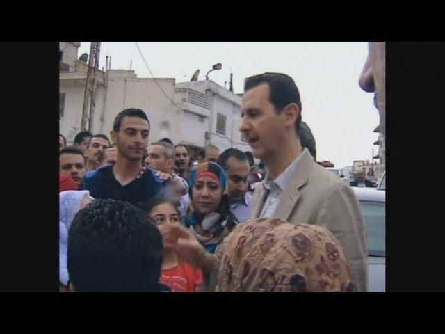 Bashar al-Assad in rare public appearance