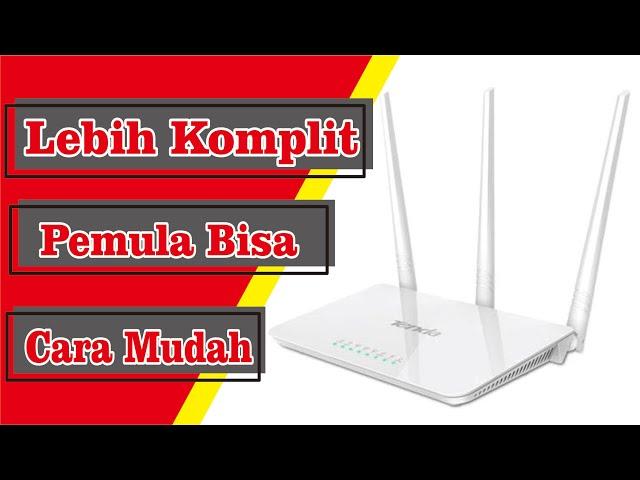 Review dan Cara setting router Tenda F3 dengan handphone bagi pemula