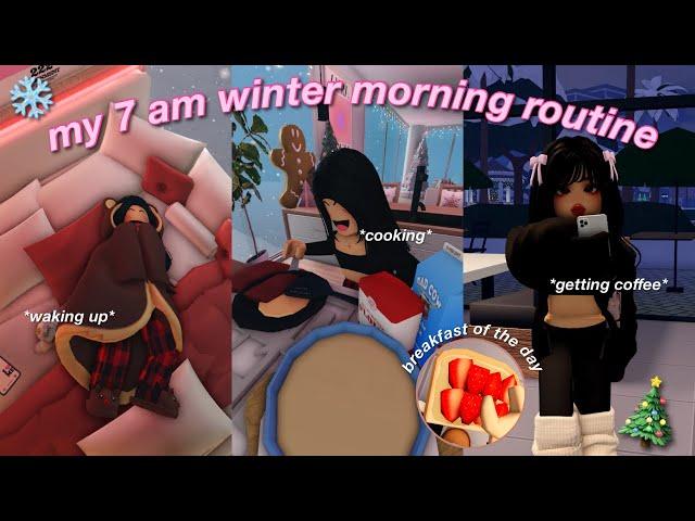 ️ my 7am winter morning routine! |Bloxburg Family Roleplay|w/voices